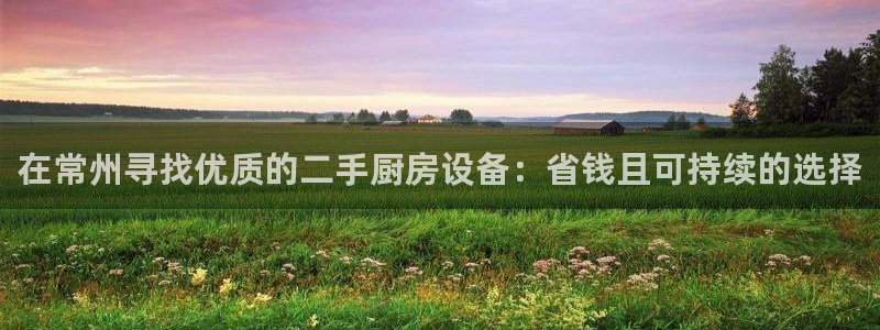 尊龙电子：在常州寻找优质的二手厨房设备：省钱且可持续的选择