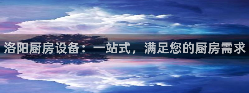 尊龙eight is enough：洛阳厨房设备：一站式，满