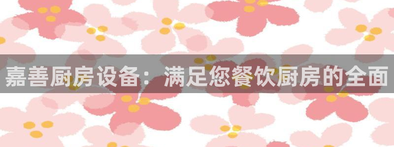 尊龙d88用现推选ag发财网：嘉善厨房设备：满足您餐饮厨房的