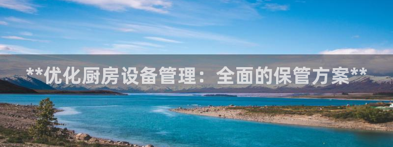 尊龙d88ag官方网站：**优化厨房设备管理：全面的保管方案