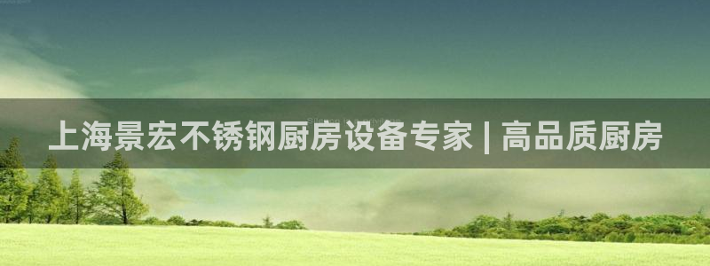 尊龙凯时官网入口：上海景宏不锈钢厨房设备专家 | 高品质厨房