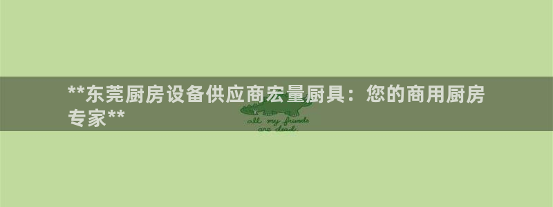 z6com尊龙：**东莞厨房设备供应商宏量厨具：您的商用厨房